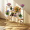 unho Porte Plante en Bambou : Étagère Plantes à 6 Niveaux Escalier Plantes sur Pieds Intérieur Extérieur pour Salon Balcon Jardin Bureau
