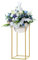 10 Stücke Blumenständer Metall, Hochzeits Mittelstücke, 60cm Geometrische Vase, Pflanzenständer, Eisen Dekosäule, Hochzeiten Geburtstagsfeiern Verlobung Deko, Golden