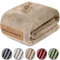 Luxoon Fleecedecke Flauschig Warm Winter – Kuscheldecke für Gemütliche Winterabende, Ultra Weich und Wärmend, Ideal für Sofa und Bett, 100% Polyester, Farbe 1er Pack 230x270cm, Sand
