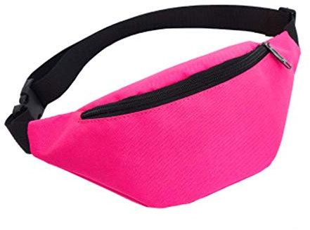 Tasche 2019 Sporttasche, lässig, Kuriertasche, Outdoor, Uni, Trinktasche, Hüfttasche mit Blase, rose, Einheitsgröße