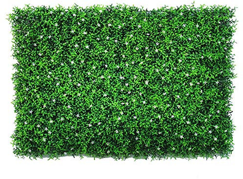 Künstliche Heckenplatten, Transparenz-Bildschirmplatten, künstliche Buchsbaum-Hecke Matte mit Kabelbindern UV Sekretionszaun Bildschirm, üppige Panel, Outdoor-Dekor