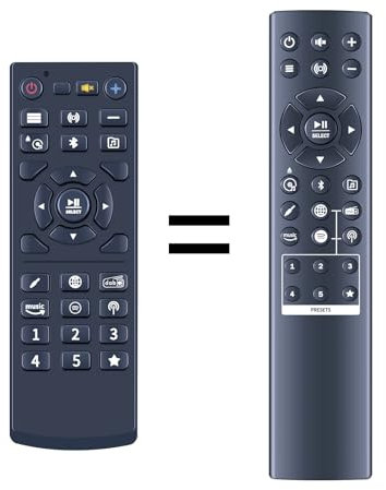 TCNOUMT Neue Ersatzfernbedienung Kompatibel mit Teufel MusicStation DAB+ /FM Radio
