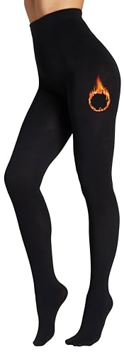 Seidiva Collant Polaire Femme Hiver Chaud, Collant Thermique Femme Taille Haute, Ultra-doux et Confortable