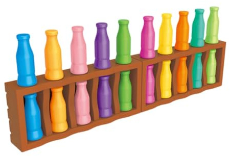 TTETTZ Farbzuordnungsspiel Als Innovatives Denkspiel Und Kognitives Spiel EIN Farbratespiel Und Herausforderungsspiel mit Interaktiven Methoden für Geburtst, 20 Flasche