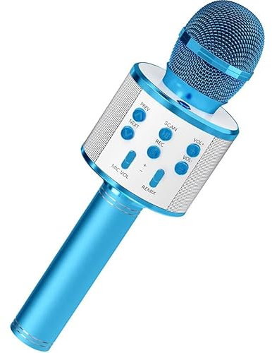 NiceGo Kabelloses Bluetooth-Karaoke-Mikrofon für Kinder, 5-in-1, tragbares Hand-Karaoke-Mikrofon, Lautsprecher, Player, Recorder mit verstellbarem Remix für Kinder, Mädchen, Jungen, Teenager
