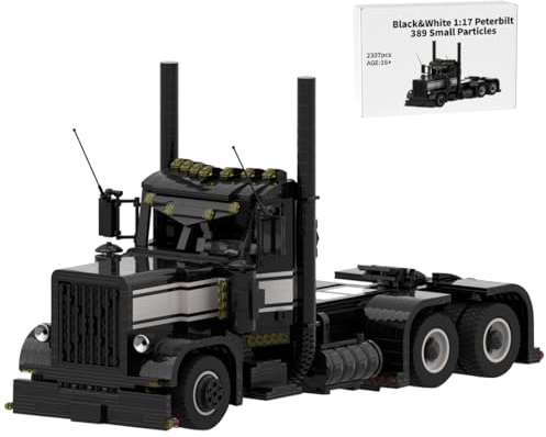 Quibuilds Fernbedienung Schwerlast LKW Modellbausatz, 2307+Teile 1:17 RC Truck Klemmbausteine Set, Sammlerstück Display Modell & Geschenk für Erwachsene