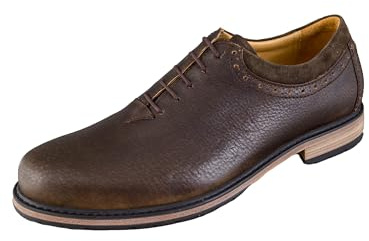 dirndl + bua Trachtenschuh, Cityschuh für Herren, Flache Haferlschuhe für Männer, Oliv ahorn