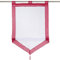 BAILEY JO Raffrollo mit Quaste Voile Transparent Dreieck Rollos Schlaufen Gardine (BxH 100x140cm, Weinrot)