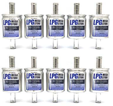 10 filtri a gas GPL universali per auto, 12 mm, 100 mm, BRC KME