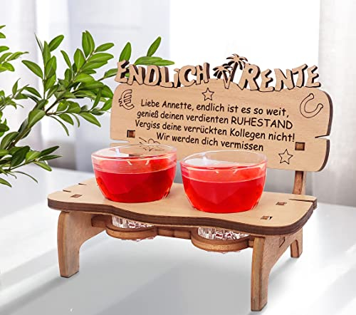 PISDEZ Abschiedsgeschenk Kollegen zur Rente - Abschiedskarte für Kollegin in Form Einer Rentenbank als Ruhestand Geschenk - Frau/Männer