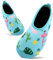 Badeschuhe Kinder Schwimmschuhe Wasserschuhe Schnell Trocknend Strandschuhe Aquaschuhe für Jungen Mädchen Baby Beach Pool(Blau Flamingo,7/7.5 UK Child,24/25 EU)