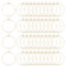 UNICRAFTALE Ca. 50 Stück 25mm Golden Weinglas Charms Ringe Edelstahl Creolen Befunde 0.7mm Pin Ohrring Perlen Für Frauen Basketball Frauen Creolen Machen