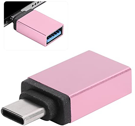 Adattatore, pratico convertitore di ricarica conveniente per telefoni cellulari per computer per laptop(Rose gold)