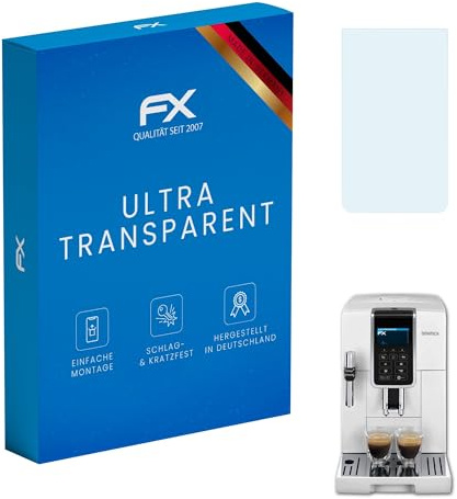 atFoliX Schutzfolie kompatibel mit DeLonghi Dinamica ECAM350.35.W Folie, ultraklare FX Displayschutzfolie (2X)