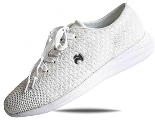 Henselite HM72 Mens Lawn Bowling Trainer-Color White-Size 8
