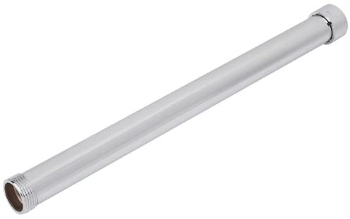Shower Arm Extension, Shower Extension Tube 25mm Diameter Round Shower Pipe Shower Extension Tube Bathroom Shower Accessory for 3/4 Screw Thread