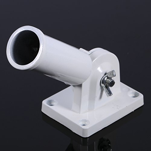 Adjustable Wall Mount Stainless Steel Flag Pole Windsock Base for Garden Yard Truck Boat with Screws