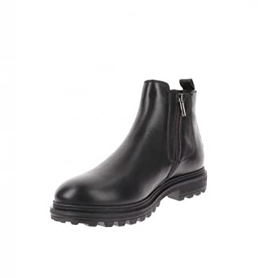 Valleverde Stivaletti Uomo 49910 in Pelle Nero Modello Casual. Una Calzatura Comoda Adatta per Tutte Le Occasioni. Autunno-Inverno 2022. EU 43