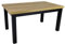 Rustikaler Esstisch Ausziehbar Wohnzimmertisch Holzbeine Schreibtisch mit Schwarzen Tischbeinen Ausziehtisch Computertisch Küchentisch Bürotisch R-7 80x140/180 cm Schwarz Halifax Eiche