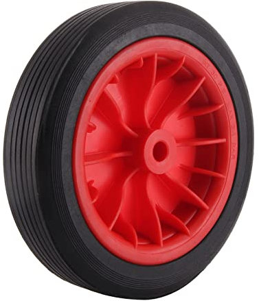 Trintion Wheelbarrow Wheel PU 12 Puncture Proof Solid 3.50-4.00/8 Wheelbarrow Heavy Duty Tyre Replacement Tyre for Most Garden Trolley Go Cart Trailer Truck