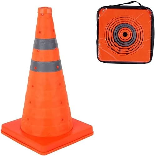 Cono de Seguridad Plegable Cono de tráfico Pop Up Cono de estacionamiento de Carretera Cono de Seguridad (1, 45cm)