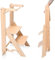 Aomdom Torre de Aprendizaje Plegable,Tour de observación Infantil de 1 a 3 años para niños Montessori Learning Madera Natural Kitchen Helper Seguridad Fácil de Montar Aprobado CE