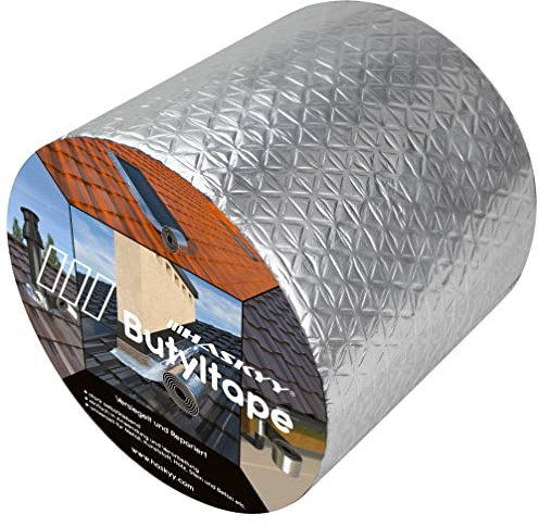 Aluminium Butylband Dachreparatur 100 mm x 5 lfm Bitumen Aluband Reparaturband Dichtband