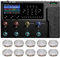 VALETON Multi-Effektprozessor-Pedal mit Expression-Pedal FX Loop MIDI I/O Amp Modellierung IR-Schränken Simulation Stereo OTG USB-Audio-Schnittstelle (inklusive 10 zusätzlichen Fußschalter-Toppern)