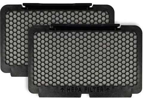 vhbw 2x filtre compatible avec Rowenta Silence Force Multicyclonic RO8366OA/410, RO8370EA/410 aspirateur - filtre HEPA noir/blanc