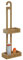 Mensola con 2 cestelli portaoggetti da Appendere Sapone Bagno Doccia HWC-M23 Legno bambù 69x22x13cm