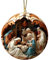 Hitrod Krippe Schmuck Anhänger Christbaumschmuck, Acryl Krippe Geschenk Klein Anhänger Weihnachtsbaumschmuck, Weihnachten Jesus Geburt Jesus Weihnachtsszene Weihnachten Jesus Anhänger
