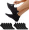 EKSHER Sneaker Socken Herren 39-42 Schwarz 10 Paar Baumwolle Kurze Sportsocken Damen 39-42 Laufsocken Sport Halbsocken Kurz Anti Schweiß Atmungsaktive Sommer Halbe Low Running Socks