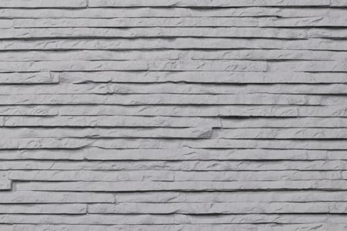 TORURAL Grey Faux Quartz Stacked Stone Wall Cladding, 3D Small Brick Tiles for Interior and Exterior Walls (12x6, Sample), Gray