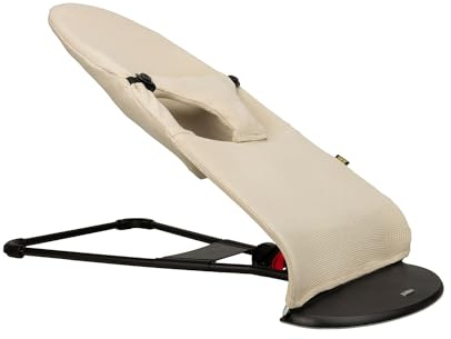 UKJE Bezug kompatibel mit Babybjörn Wippe, Babywippenbezug, kompatibler Bezug für die Babybjörn Wippe, gemütlich, weich & stilvoll, handgefertigt in Europa (Beige)