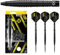 Harrows NX90 Black Edition Darts-Set mit 90% Wolframstahlspitze, 21 g, 22 g, 23 g, 24 g, 25 g und 26 g – inklusive schwarzen Supergrip-Midi-Schäften und Micron-NX90-Flights (26 Grams)