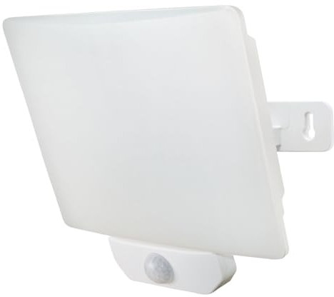 Projecteur LED Blanc 80W, 6770 lumens, IP44, 4000K, détecteur de mouvement, éclairage écran 100%, fixation orientable, garantie 5 ans - Tibelec