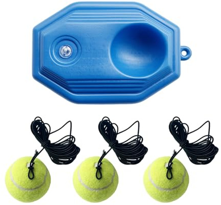 3 Palline Da Tennis In Corda, Base Da Tennis, Palline Da Allenamento Per Rimbalzo, Singole Per Allenamento