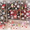 Naler 8 Blatt Fensterbilder Weihnachten Selbstklebend Zwerge Wichtel Schneeflocken Fensteraufkleber Winter Deko Aufkleber für Weihnachten Netter Weihnachtsmann Selbstklebend Fensterdeko