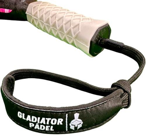 GLADIATOR PADEL Corde de Raquette de Padel Cordon de Raquette de Padel - Corde de Padel - Sangle de Raquette de Padel - Accessoires de Padel (Noir)