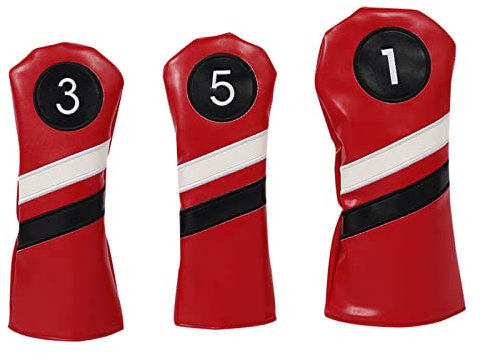 Illkjasfc Set di cappe per mazza da golf per fairway in legno driver, ibridi 1 3 5, con collo lungo, accessorio regalo