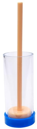 Tiardey Queen Bee Marking Cage Plastic Marking Bottle with Soft Plunger Tool Beekeeping Supplies Breeding Equipment Transparent Bottle for Bee Insect