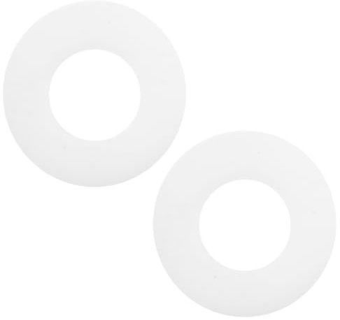 Flush Valve Seal for Ideal Standard 2 PCS Toilet Cistern Washer Clear Rubber Diaphragm Base Sealing Ring Drain Valve Water Inlet Stop Gaskets Replacement Parts for Geberit 816.418.00.1