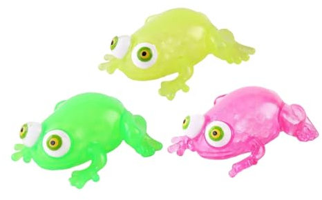 UPKOCH 3st Spielzeug Kneifen Spielzeug Zum Quetschen Von Tieren Kinder Quetschbares Spielzeug Frosch-duschspielzeug Spielzeug Zum Stressabbau Mini-stressbälle Partygeschenke Weiches Gummi