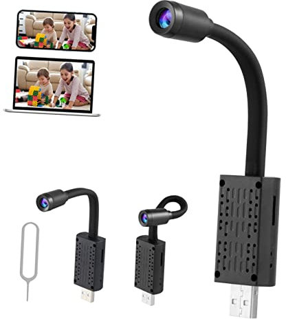 OSALADI Home Security Motion Sensor Indoor Mini Security for Night Vision Remote Monitoring for Traveling Child Monitoring