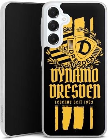 Slim Case kompatibel mit Samsung Galaxy A 16 5G Silikon Handyhülle transparent Hülle extra dünn Statement SG Dynamo Dresden SGD