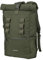 URBAN ZWEIRAD - Nachhaltiger Rolltop Rucksack Schwarz aus PET-Flaschen - Wasserabweisender Rolltop Rucksack Damen & Herren - Rollrucksack perfekt für Arbeit, Reisen, Sport & Alltag (grün)