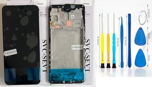 DISPLAY LCD OEM PER SAMSUNG GALAXY A16 5G 2024 SM-A166B TOUCH SERVICE PACK SCHERMO TOUCH FRAME + KIT GIRAVITI IN OMAGGIO