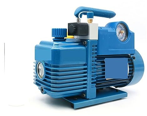 STRAFBRG 2L Pompe à Vide V-i140SV Nouveau réfrigérant R410A climatisation réparation Fiber modèle 2Pa 250W 7.2m3/H avec électrovanne,Résistant à la Corrosion