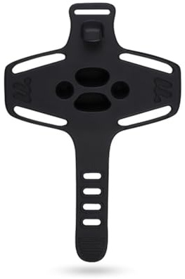 Koolenry Customizable Black Silicone Phone Bracket for Bikes and Motorcycles, Supports 4-6.7 Inch Mobile Phones, Pull Type Holder