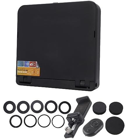 BAFOVY TC7 Teleprompter, Faltbarer Tragbarer Teleprompter für Smartphone, Spiegelreflexkamera, Leichtes Design, Fernbedienung, Ideal für Videoaufzeichnung und Live-Streaming